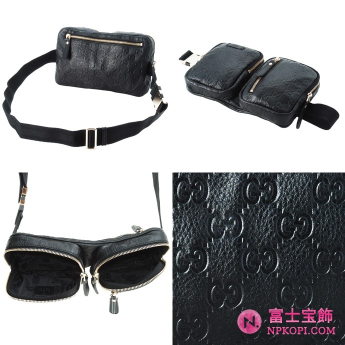 GUCCI/グッチ JOY GUCCISSIMAグッチシマGG柄ベルトバッグ 246417 BEG6G 1000 